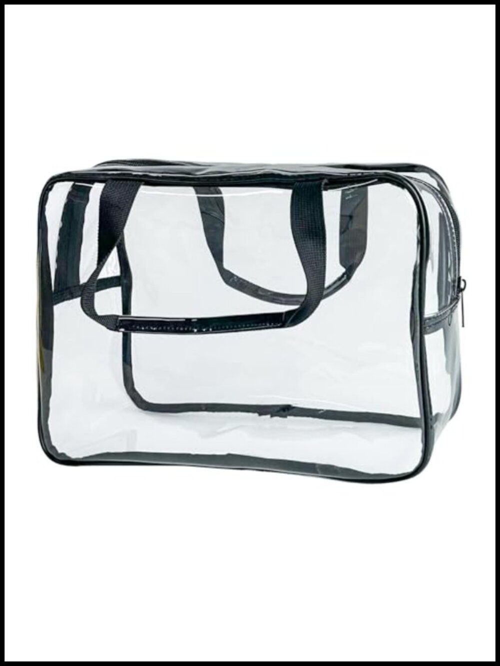 Clear TPU Travel Toiletry Bag Waterproof Makeup Bag Zipper Carry Pouch